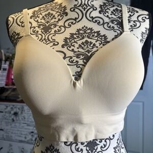 TRUEKIND SUPPORTIVE COMFORT WIRELESS SHAPING BRA NUDE SIZE L - NEW